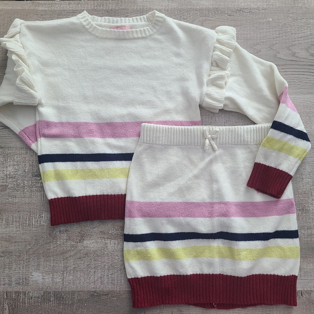 BCBG GIRLS Girls Striped Sweater Skirt Set
